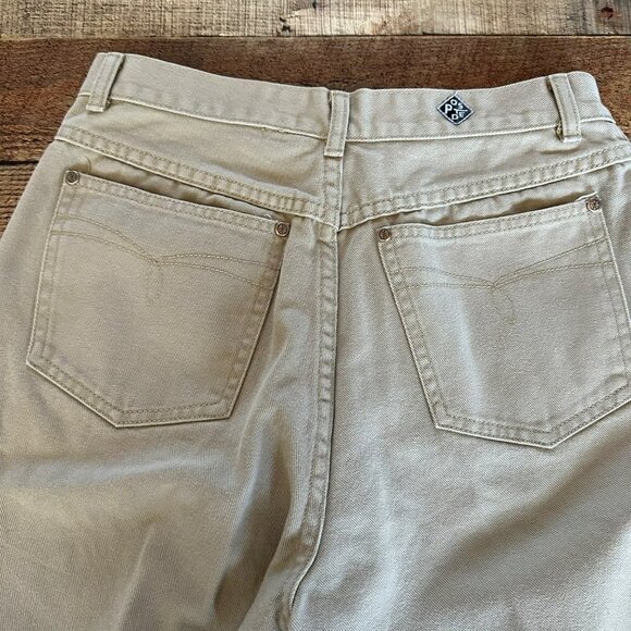 Posted Women's Relaxed Fit Tan Denim Jeans -11 - Picture 7 of 10